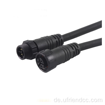 Benutzerdefinierte IP67 IP68 wasserdichte kreisförmige weibliche männliche m2 8 3 4 5 12 17 Pin Stecker Kabel